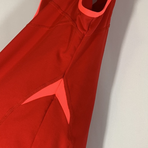 Adidas Red & Neon Pink Athletic Tank Top - Picture 6 of 7